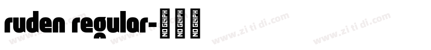 ruden regular字体转换